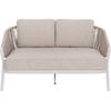 DAYBED ΣΕΙΡΑ XANTION HM6474.02 ΛΕΥΚΟ ΑΛΟΥΜΙΝΙΟ--ΣΧΟΙΝΙ--OLEFIN 157x147x88Υεκ