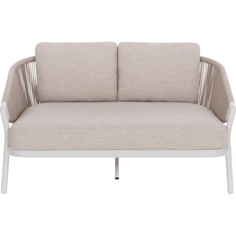 DAYBED ΣΕΙΡΑ XANTION HM6474.02 ΛΕΥΚΟ ΑΛΟΥΜΙΝΙΟ--ΣΧΟΙΝΙ--OLEFIN 157x147x88Υεκ