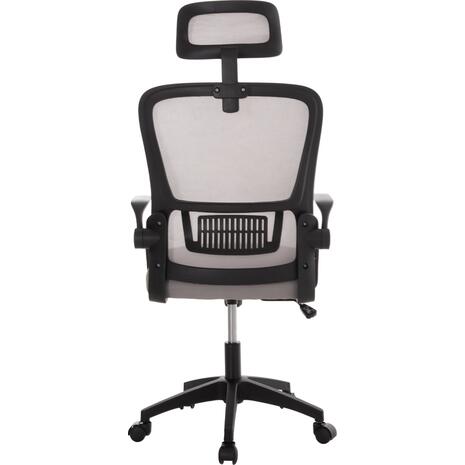 ΚΑΡΕΚΛΑ ΓΡΑΦΕΙΟΥ BLAZER HM1205.05 ΓΚΡΙ MESH-ΜΑΥΡΟΣ ΣΚΕΛΕΤΟΣ 60x58x110-130Υεκ.