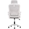 ΚΑΡΕΚΛΑ ΓΡΑΦΕΙΟΥ BLAZER HM1205.02 ΓΚΡΙ MESH-ΛΕΥΚΟΣ ΣΚΕΛΕΤΟΣ 60x58x110-130Υεκ.