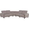 ΓΩΝΙΑΚΟΣ ΚΑΝΑΠΕΣ ΜΕ RECLINE ORACLE HM3290.02 ΜΠΕΖ ΥΦΑΣΜΑ 260x260x90(κάθισμα)x94Υεκ.