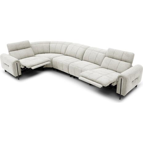 ΓΩΝΙΑΚΟΣ ΚΑΝΑΠΕΣ ΜΕ RECLINE ORACLE HM3290.02 ΜΠΕΖ ΥΦΑΣΜΑ 260x260x90(κάθισμα)x94Υεκ.