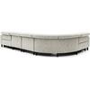ΓΩΝΙΑΚΟΣ ΚΑΝΑΠΕΣ ΜΕ RECLINE ORACLE HM3290.02 ΜΠΕΖ ΥΦΑΣΜΑ 260x260x90(κάθισμα)x94Υεκ.