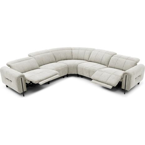 ΓΩΝΙΑΚΟΣ ΚΑΝΑΠΕΣ ΜΕ RECLINE ORACLE HM3290.02 ΜΠΕΖ ΥΦΑΣΜΑ 260x260x90(κάθισμα)x94Υεκ.