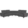ΓΩΝΙΑΚΟΣ ΚΑΝΑΠΕΣ ΜΕ RECLINE ORACLE HM3290.01 ΓΚΡΙ ΥΦΑΣΜΑ 260x260x90(κάθισμα)x94Υεκ.