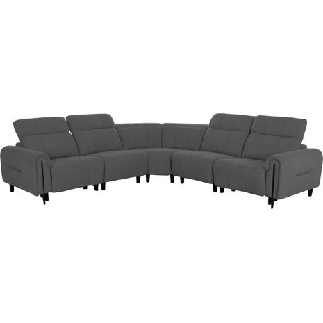 ΓΩΝΙΑΚΟΣ ΚΑΝΑΠΕΣ ΜΕ RECLINE ORACLE HM3290.01 ΓΚΡΙ ΥΦΑΣΜΑ 260x260x90(κάθισμα)x94Υεκ.