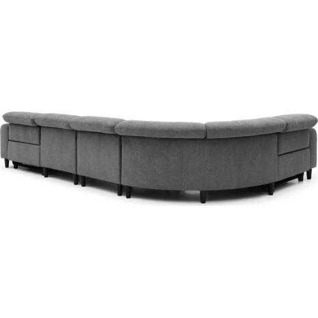 ΓΩΝΙΑΚΟΣ ΚΑΝΑΠΕΣ ΜΕ RECLINE ORACLE HM3290.01 ΓΚΡΙ ΥΦΑΣΜΑ 260x260x90(κάθισμα)x94Υεκ.