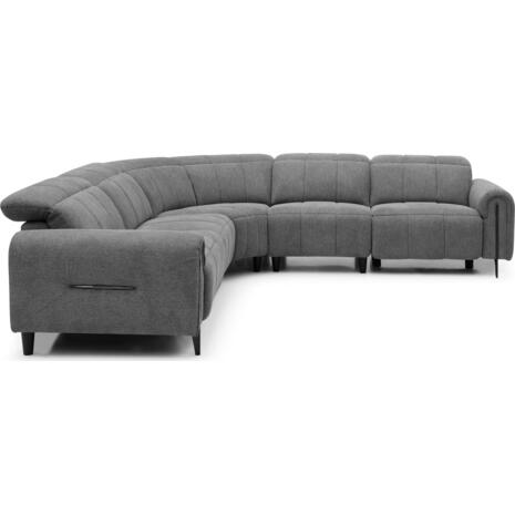 ΓΩΝΙΑΚΟΣ ΚΑΝΑΠΕΣ ΜΕ RECLINE ORACLE HM3290.01 ΓΚΡΙ ΥΦΑΣΜΑ 260x260x90(κάθισμα)x94Υεκ.