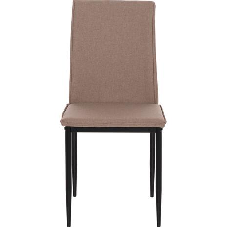 ΚΑΡΕΚΛΑ ΤΡΑΠΕΖΑΡΙΑΣ PERKY HM18347.04 ΜΠΕΖ ΥΦΑΣΜΑ-ΜΕΤΑΛ. ΠΟΔΙΑ ΜΑΥΡΑ 44x60x87Υεκ (σετ 4 τεμαχίων)