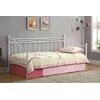 MARIN Set: Daybed με Στρώμα 90x190 + Βοηθητικό Κρεβάτι με Στρώμα 85x185 Μέταλλο Άσπρο (Ε8043,2S)