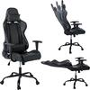 BF8350 Gaming Πολυθρόνα Γραφείου, Ανάκλιση Πλάτης έως 90°, Pu Μαύρο (ΕΟ578)