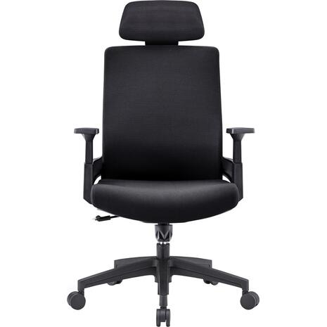 BF8900 Πολυθρόνα Γραφείου Διευθυντή, Mesh Μαύρο, Ύφασμα Μαύρο (ΕΟ528,10)