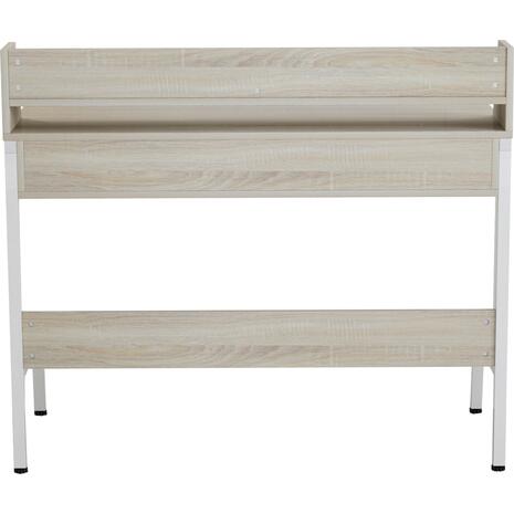 ΓΡΑΦΕΙΟ OLIVIER HM2129.01 ΜΕΛΑΜΙΝΗ ΣΕ SONAMA-ΛΕΥΚΟ-ΛΕΥΚΟΣ ΜΕΤΑΛΛΙΚΟΣ ΣΚΕΛΕΤΟΣ 104x48x89Υεκ