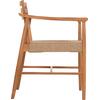 ΠΟΛΥΘΡΟΝΑ ΤΡΑΠΕΖΑΡΙΑΣ ROBIN HM18351 ΞΥΛΟ TEAK & ΣΧΟΙΝΙ VIRO ΦΥΣΙΚΟ 53,5x60x78Υεκ