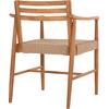ΠΟΛΥΘΡΟΝΑ ΤΡΑΠΕΖΑΡΙΑΣ ROBIN HM18351 ΞΥΛΟ TEAK & ΣΧΟΙΝΙ VIRO ΦΥΣΙΚΟ 53,5x60x78Υεκ