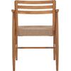 ΠΟΛΥΘΡΟΝΑ ΤΡΑΠΕΖΑΡΙΑΣ ROBIN HM18351 ΞΥΛΟ TEAK & ΣΧΟΙΝΙ VIRO ΦΥΣΙΚΟ 53,5x60x78Υεκ