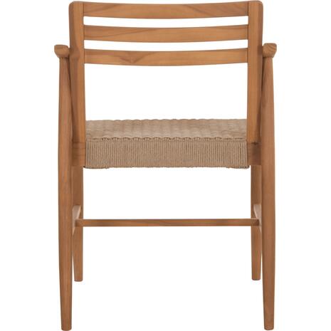 ΠΟΛΥΘΡΟΝΑ ΤΡΑΠΕΖΑΡΙΑΣ ROBIN HM18351 ΞΥΛΟ TEAK & ΣΧΟΙΝΙ VIRO ΦΥΣΙΚΟ 53,5x60x78Υεκ