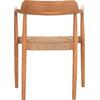 ΠΟΛΥΘΡΟΝΑ ΤΡΑΠΕΖΑΡΙΑΣ ROBBY HM18350 ΞΥΛΟ TEAK & ΣΧΟΙΝΙ VIRO ΦΥΣΙΚΟ 55x50x71Υεκ.