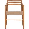 ΠΟΛΥΘΡΟΝΑ ΤΡΑΠΕΖΑΡΙΑΣ ROBIN HM18351 ΞΥΛΟ TEAK & ΣΧΟΙΝΙ VIRO ΦΥΣΙΚΟ 53,5x60x78Υεκ