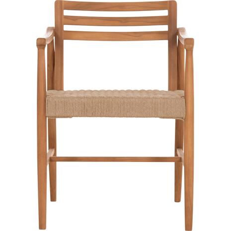 ΠΟΛΥΘΡΟΝΑ ΤΡΑΠΕΖΑΡΙΑΣ ROBIN HM18351 ΞΥΛΟ TEAK & ΣΧΟΙΝΙ VIRO ΦΥΣΙΚΟ 53,5x60x78Υεκ