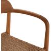 ΠΟΛΥΘΡΟΝΑ ΤΡΑΠΕΖΑΡΙΑΣ ROBBY HM18350 ΞΥΛΟ TEAK & ΣΧΟΙΝΙ VIRO ΦΥΣΙΚΟ 55x50x71Υεκ.