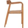 ΠΟΛΥΘΡΟΝΑ ΤΡΑΠΕΖΑΡΙΑΣ ROBBY HM18350 ΞΥΛΟ TEAK & ΣΧΟΙΝΙ VIRO ΦΥΣΙΚΟ 55x50x71Υεκ.