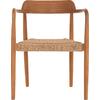 ΠΟΛΥΘΡΟΝΑ ΤΡΑΠΕΖΑΡΙΑΣ ROBBY HM18350 ΞΥΛΟ TEAK & ΣΧΟΙΝΙ VIRO ΦΥΣΙΚΟ 55x50x71Υεκ.