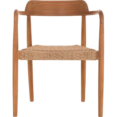 ΠΟΛΥΘΡΟΝΑ ΤΡΑΠΕΖΑΡΙΑΣ ROBBY HM18350 ΞΥΛΟ TEAK & ΣΧΟΙΝΙ VIRO ΦΥΣΙΚΟ 55x50x71Υεκ.