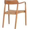 ΠΟΛΥΘΡΟΝΑ ΤΡΑΠΕΖΑΡΙΑΣ ROBBY HM18350 ΞΥΛΟ TEAK & ΣΧΟΙΝΙ VIRO ΦΥΣΙΚΟ 55x50x71Υεκ.