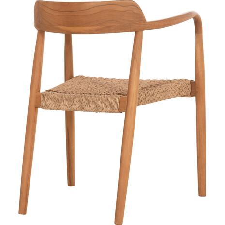 ΠΟΛΥΘΡΟΝΑ ΤΡΑΠΕΖΑΡΙΑΣ ROBBY HM18350 ΞΥΛΟ TEAK & ΣΧΟΙΝΙ VIRO ΦΥΣΙΚΟ 55x50x71Υεκ.