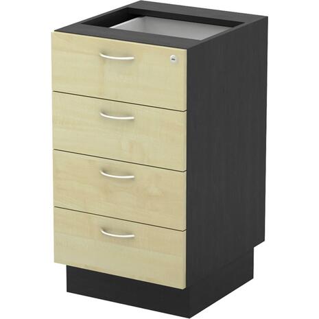 EXECUTIVE Συρταριέρα Επέκτασης Dark Grey - Beech (ΕΟ999Ε,1)
