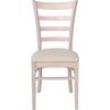 NATURALE Καρέκλα White Wash, Pu Εκρού (σετ 2 τεμαχίων) (Ε7052,5)