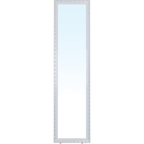 MIRROR Καθρέπτης Δαπέδου Τοίχου Ξύλινος Antique White (Ε7185,1)