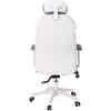 BF8300 Πολυθρόνα Γραφείου Διευθυντή, Microfiber Γκρι PU Άσπρο (ΕΟ587,2) (Γκρι)