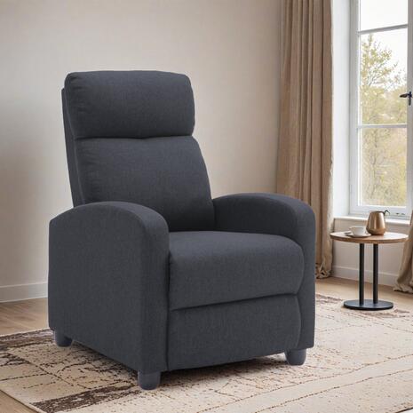 ΠΟΛΥΘΡΟΝΑ ΣΑΛΟΝΙΟΥ RELAX DROSEN HM3299.01 ΓΚΡΙ ΥΦΑΣΜΑ 68x80x93Υεκ