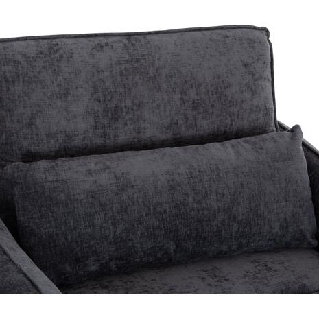 ΠΟΛΥΘΡΟΝΑ-ΚΡΕΒΑΤΙ ORYN HM3307.01 ΓΚΡΙ ΥΦΑΣΜΑ 85x88x78Υεκ.