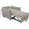 ΠΟΛΥΘΡΟΝΑ-ΚΡΕΒΑΤΙ ORYN HM3307.03 ΜΠΕΖ ΥΦΑΣΜΑ 89x85x84Υεκ.