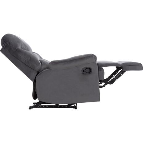 ΠΟΛΥΘΡΟΝΑ RELAX BRAYLEN HM3298.01 ΓΚΡΙ ΒΕΛΟΥΔΟ 85x90x95Υεκ.
