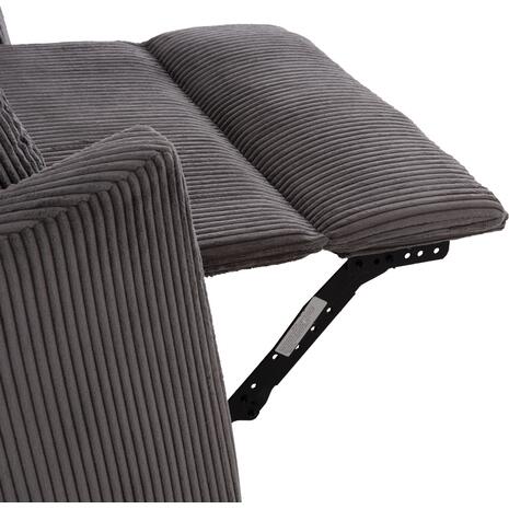 ΠΟΛΥΘΡΟΝΑ ΘΗΛΑΣΜΟΥ/RELAX VELMORA HM3300.01 ΓΚΡΙ ΚΟΤΛΕ ΥΦΑΣΜΑ 100x90x100Υεκ