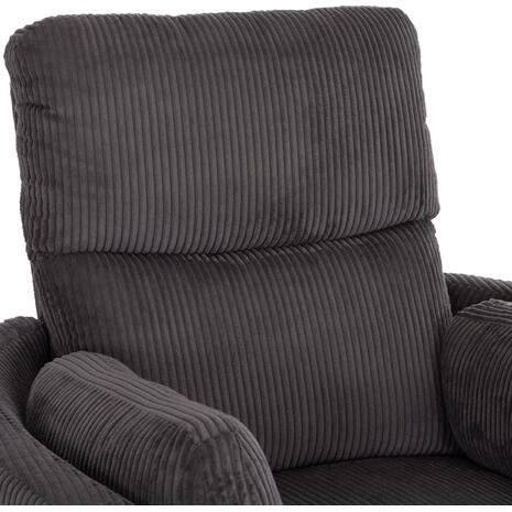 ΠΟΛΥΘΡΟΝΑ ΘΗΛΑΣΜΟΥ/RELAX VELMORA HM3300.01 ΓΚΡΙ ΚΟΤΛΕ ΥΦΑΣΜΑ 100x90x100Υεκ