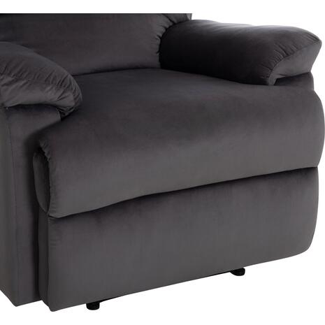 ΠΟΛΥΘΡΟΝΑ RELAX BRAYLEN HM3298.01 ΓΚΡΙ ΒΕΛΟΥΔΟ 85x90x95Υεκ.