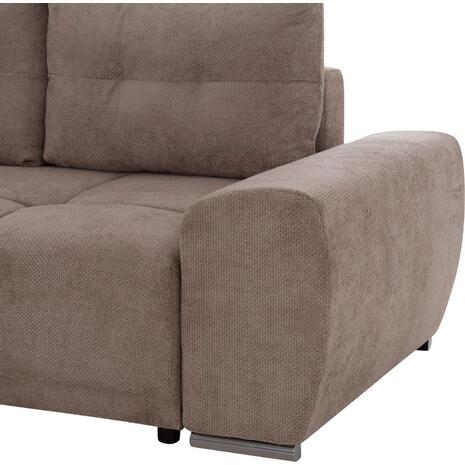 ΚΑΝΑΠΕΣ ΚΡΕΒΑΤΙ ΑΡΙΣΤΕΡΗ ΓΩΝΙΑ COMFYRA HM3336.03L ΜΠΕΖ ΥΦΑΣΜΑ 268x180x83Υεκ