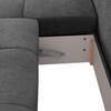 ΚΑΝΑΠΕΣ ΚΡΕΒΑΤΙ ΑΡΙΣΤΕΡΗ ΓΩΝΙΑ COMFYRA HM3336.01L ΓΚΡΙ ΥΦΑΣΜΑ 270x181x75Υεκ