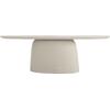 ΤΡΑΠΕΖΙ ΤΡΑΠΕΖΑΡΙΑΣ ΟΒΑΛ BRECCAN HM6577.02 ΜΠΕΖ FIBER CEMENT 240x100x75Υεκ.