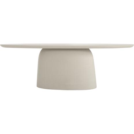 ΤΡΑΠΕΖΙ ΤΡΑΠΕΖΑΡΙΑΣ ΟΒΑΛ BRECCAN HM6577.02 ΜΠΕΖ FIBER CEMENT 240x100x75Υεκ.