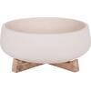 ΓΛΑΣΤΡΑ ΕΣ.ΧΩΡΟΥ FRELLO HM4674.02M ΛΕΥΚΟ FIBER CEMENT--TEAK ΒΑΣΗ 27x26,5x12Υεκ.
