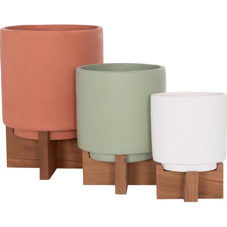 ΣΕΤ 3 ΓΛΑΣΤΡΕΣ ΜΕ TEAK ΒΑΣΕΙΣ TANTI HM4685 FIBER CEMENT ΣΕ 3 ΧΡΩΜΑΤΑ