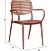 ΠΟΛΥΘΡΟΝΑ ΤΡΑΠΕΖΑΡΙΑΣ HILLIARD HM6644.08 ΑΛΟΥΜΙΝΙΟ ΣΕ TERRACOTTA 58x52x78Υεκ