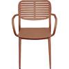 ΠΟΛΥΘΡΟΝΑ ΤΡΑΠΕΖΑΡΙΑΣ HILLIARD HM6644.08 ΑΛΟΥΜΙΝΙΟ ΣΕ TERRACOTTA 58x52x78Υεκ