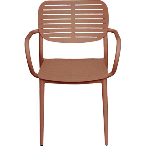 ΠΟΛΥΘΡΟΝΑ ΤΡΑΠΕΖΑΡΙΑΣ HILLIARD HM6644.08 ΑΛΟΥΜΙΝΙΟ ΣΕ TERRACOTTA 58x52x78Υεκ